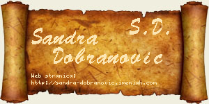 Sandra Dobranović vizit kartica